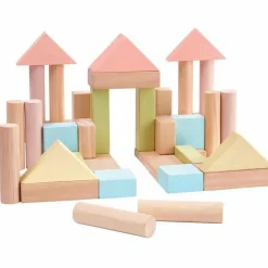 Plan Toys 40 Unit Blocks - Pastel