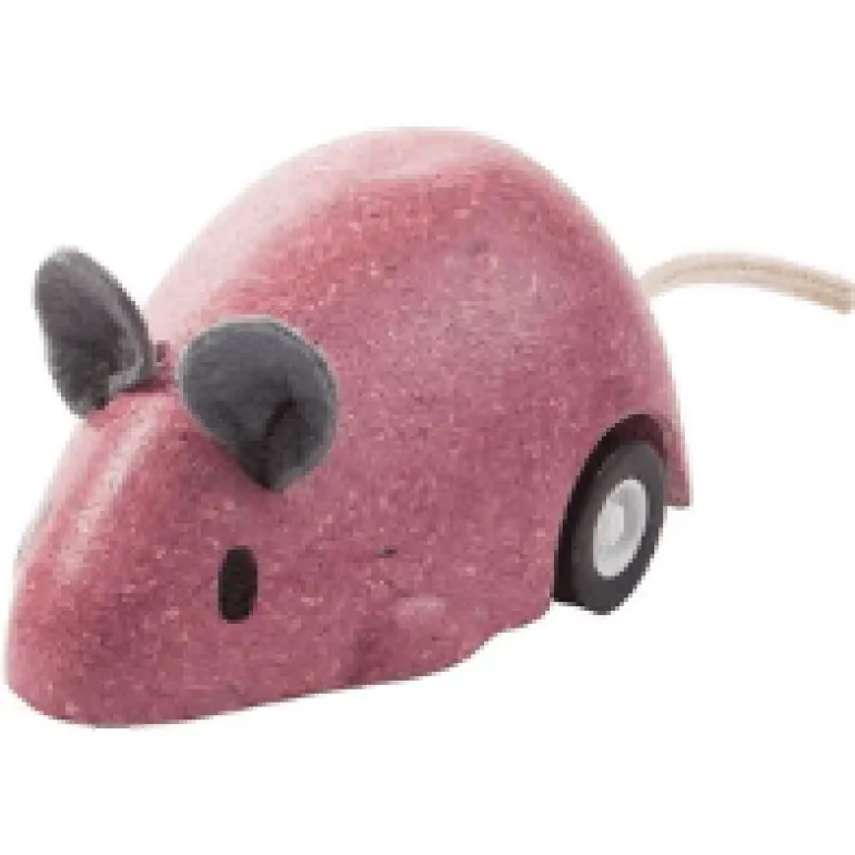 Plan Toys Moving Mouse - Pink