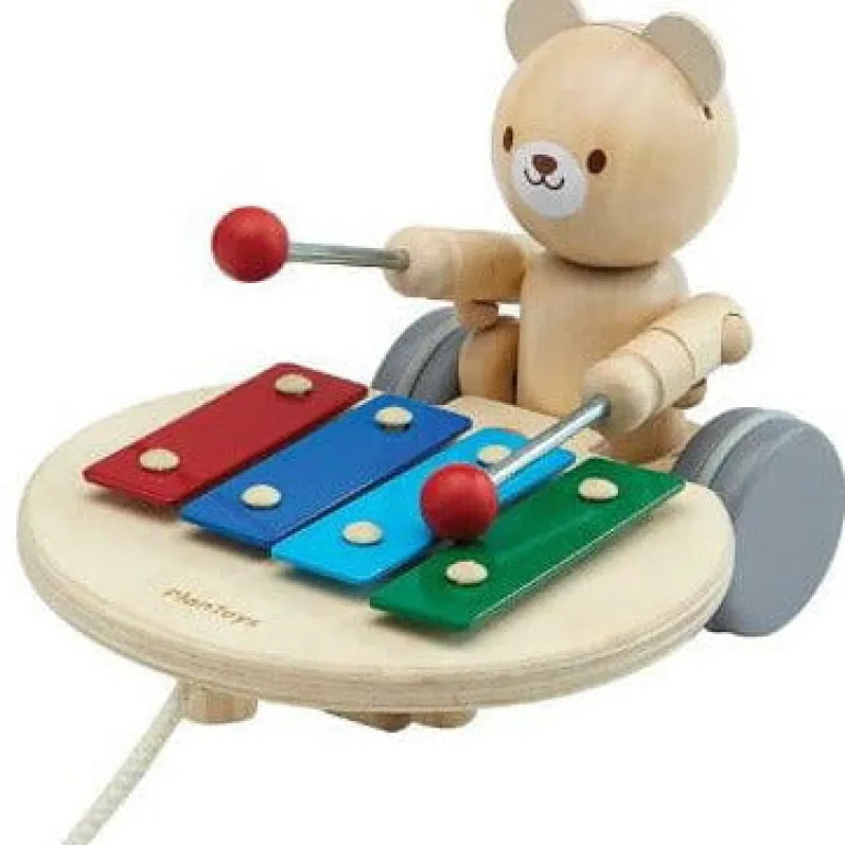 Plan Toys Pull Along Musical Bear