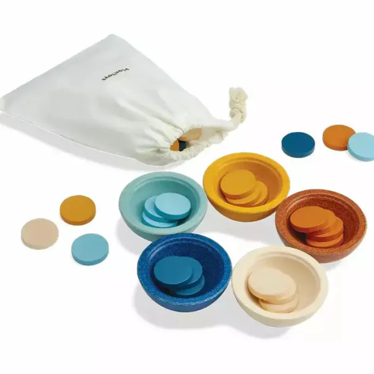 Plan Toys Sort & Count Cups - Orchard