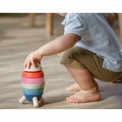 Plan Toys Stacking Rocket - Orchard