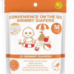 Products on the Go- Medium Little Toes Natural Disposable Swimmy Diapers 2 Pack