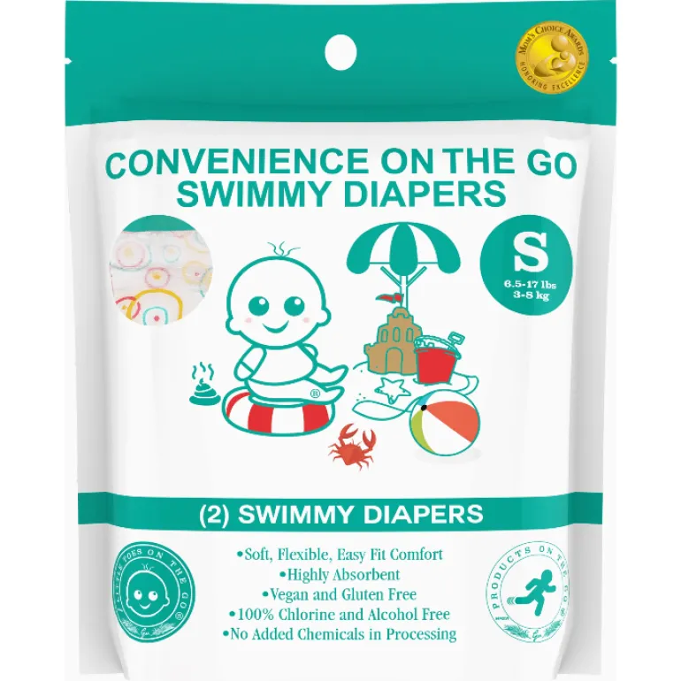 Products on the Go- Small Little Toes Natural Disposable Swimmy Diapers 2 Pack