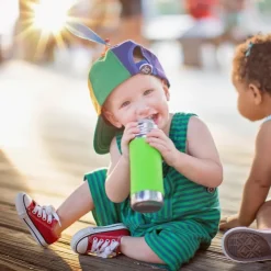 Pura Non Insulated Sippy Cup w/ Sleeve - Moss