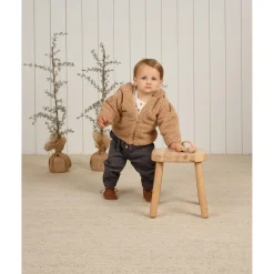 Quincy Mae Bear Jacket - Beige