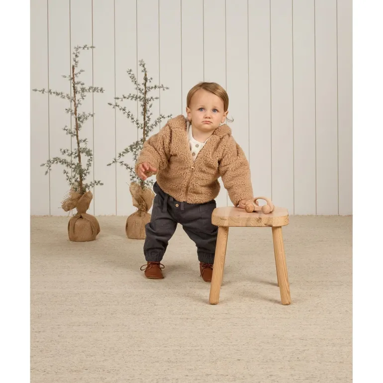 Quincy Mae Bear Jacket - Beige