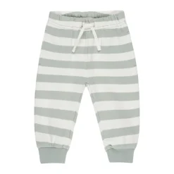 Quincy Mae Relaxed Sweatpant - Sage Stripe