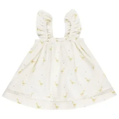 Quincy Mae Ruffled Tank Dress - Geese
