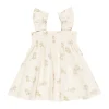 Quincy Mae Smocked Jersey Dress - Puppies