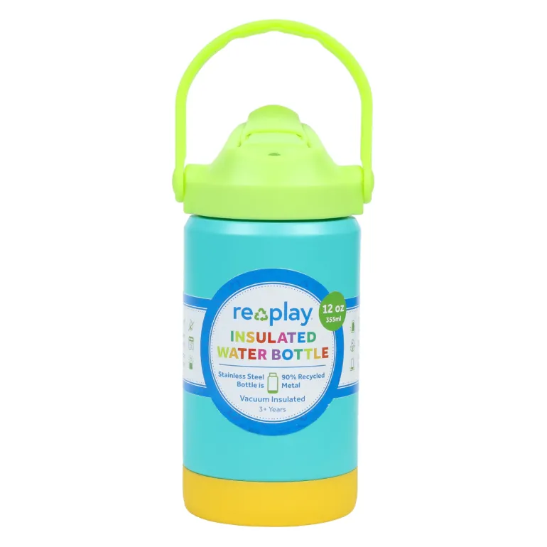 Re-Play 12 oz Insulated Recycled Stainless Steel Water Bottle