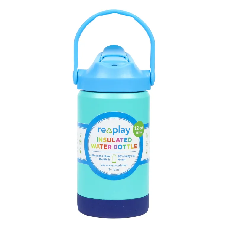 Re-Play 12 oz Insulated Recycled Stainless Steel Water Bottle