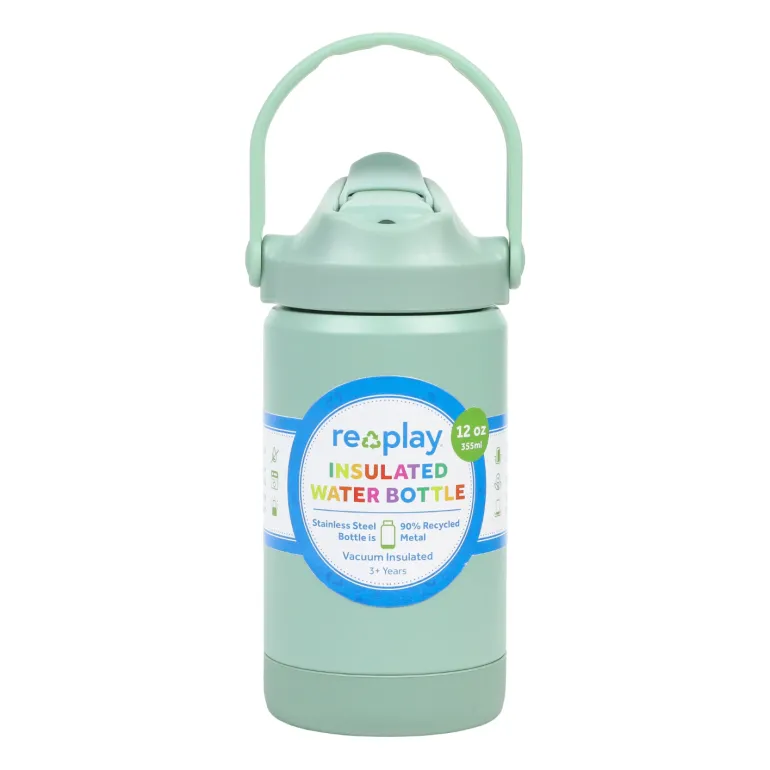 Re-Play 12 oz Insulated Recycled Stainless Steel Water Bottle