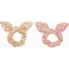 Rockahula Daisy Gingham Bunny Ears Scrunchies