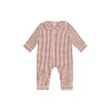 Rylee + Cru Baby Pajama Romper- Brick Gingham