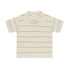 Rylee + Cru Chandler Knit Polo - Blue Stripe
