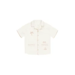 Rylee + Cru Lapel Collar Shirt- La Mer