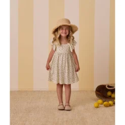 Rylee + Cru Mariposa Dress- Lemons