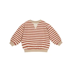 Rylee + Cru Oversized Crew- Poppy Stripe