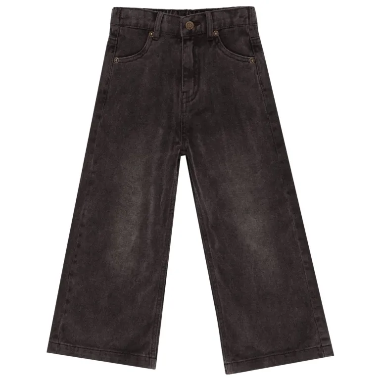 Rylee + Cru Straight Leg Pant - Washed Black