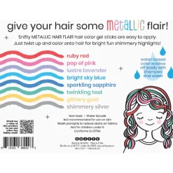 Snifty- Hair Flair- Hair Color Gel Sticks, Metallic