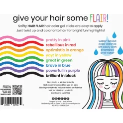 Snifty- Hair Flair- Hair Color Gel Sticks, Rainbow