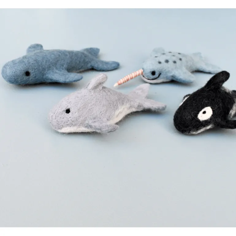 Tara Treasures Felt Dolphin Toy