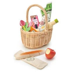 Tender Leaf Wicker Shopping Basket