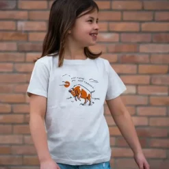 The Montana Scene- Not Tame Bison Toddler Tee - Heather Natural