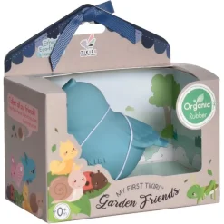 Tikiri Bird Natural Teether, Rattle & Bath Toy