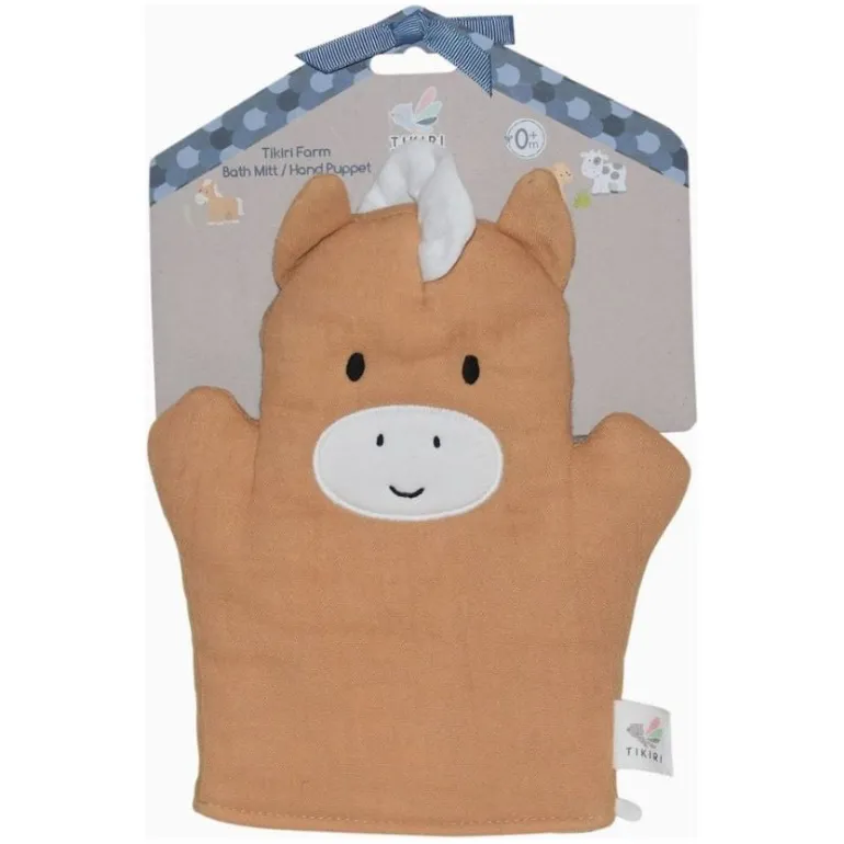 Tikiri Farm Baby Mitt - Horse