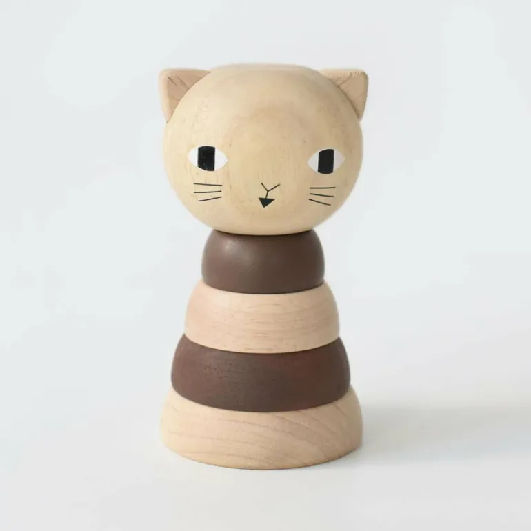 Wee Gallery Wood Stacker - Cat