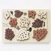 Wee Gallery Wooden Tray Puzzle - Count to 10 Leaves