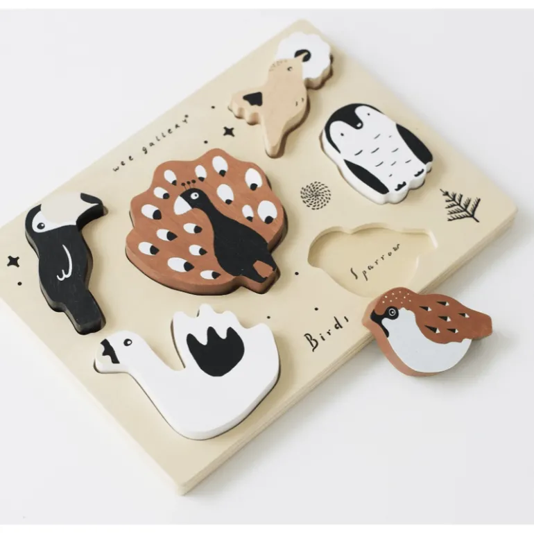 Wee Gallery Wooden Tray Puzzle - Birds