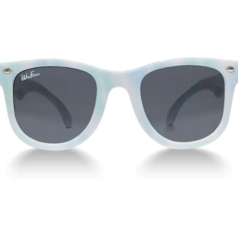 WeeFarers Polarized Sunglasses - Tie Dye Blue-Green