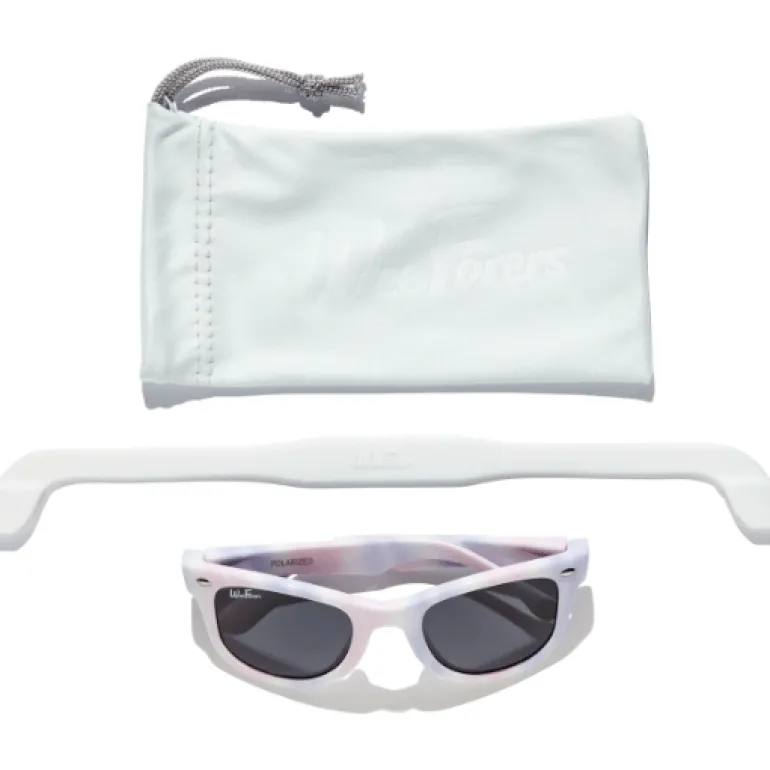 WeeFarers Polarized Sunglasses - Tie Dye Pink-Purple