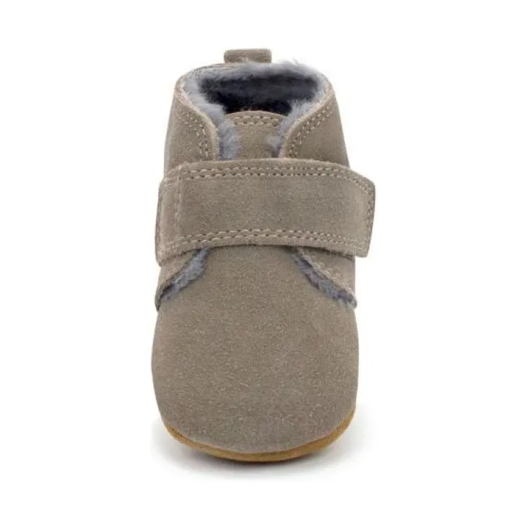Zutano Leather Furry Lined Baby Shoe